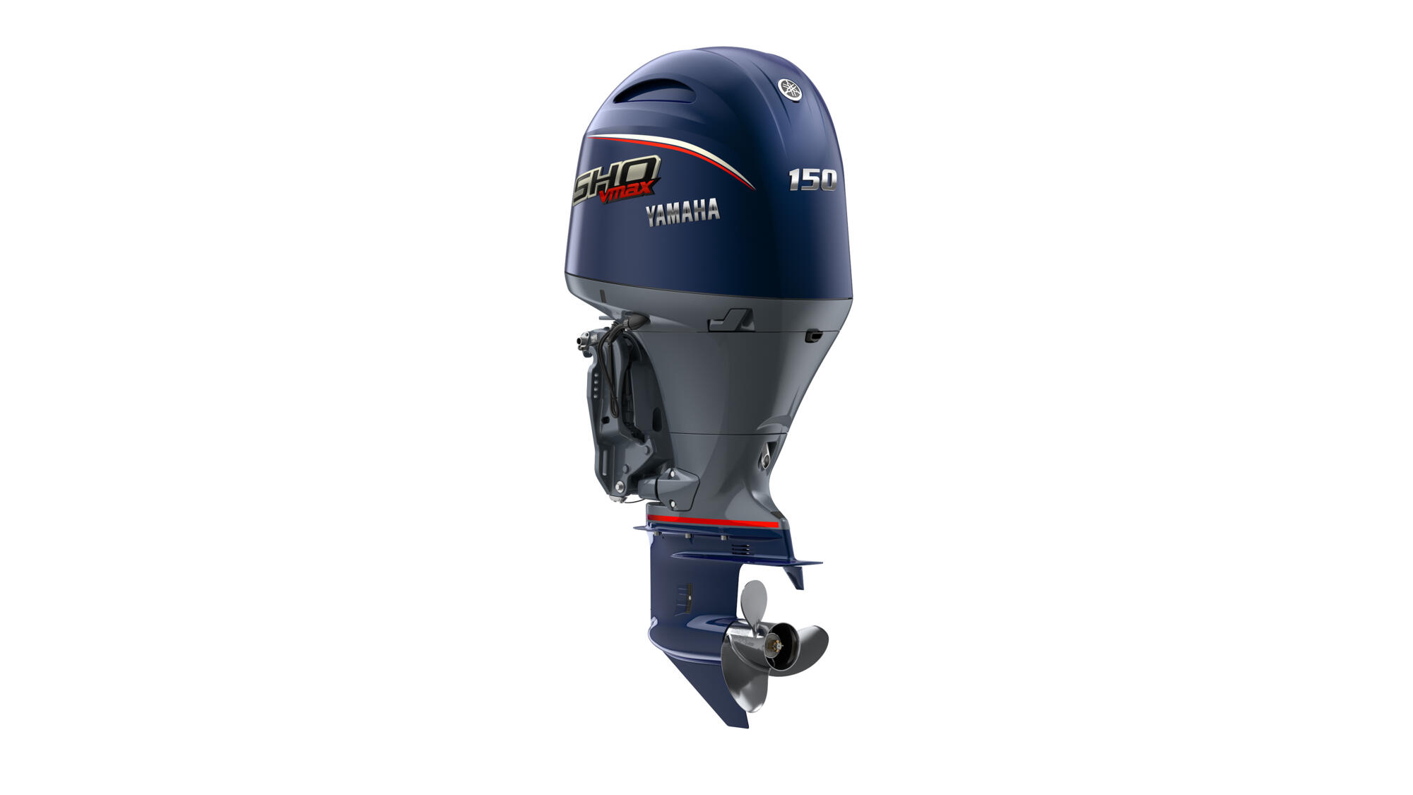 2026-Yamaha-VF150LA-EU-Black-Action-001-03-1.jpg Yamaha In-Line Four V MAX SHO 150 Outboard Motor - Image 1