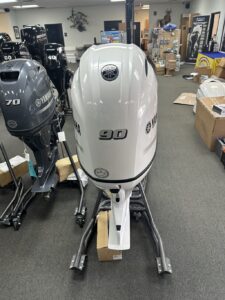 2025 Yamaha F90LB2 Pearl White Special Edition 20″ Shaft Outboard Motor - Image 8