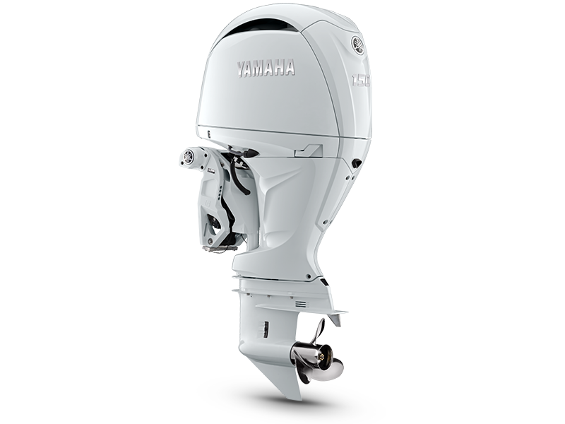 Yamaha-F150-Profile-800-x-600px-White-1.png Yamaha In-Line Four F150 Outboard Motor - Image 1