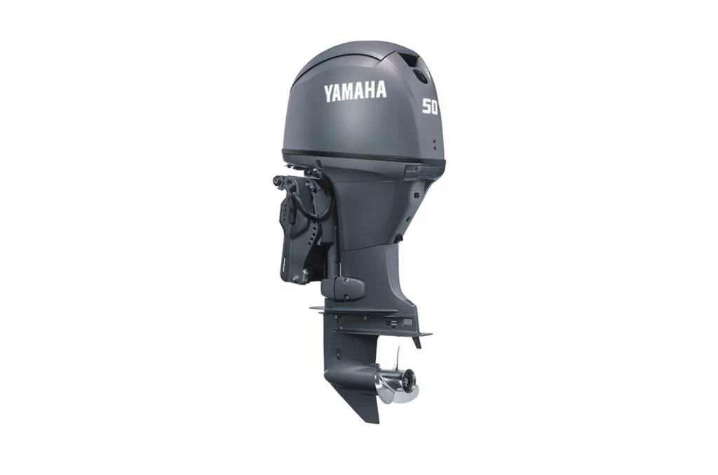 imgi_94_yamaha-T50LC-50hp-outboard-remote-mechanical-electric-start__67360.1739395489-1-1024x677-1-1.webp Yamaha 996-cc 50-hp High Thrust Outboard Motor - Image 1